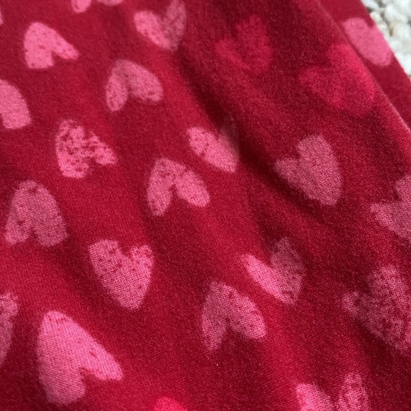 LuLaRoe Leggings Womens OS Red Pink Heart Pattern Valentine’s Day love like new - Picture 8 of 10